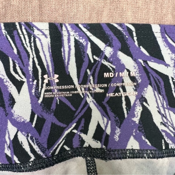 Under Armour Blue and Purple Compression Leggings - Picture 3 of 4